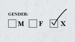 gender checkbox with the option of X checked off